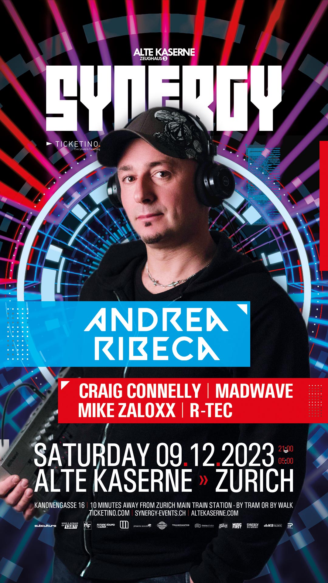 SYNERGY w/ Andrea Ribeca @ Alte Kaserne, Zurich (09.12.2023)