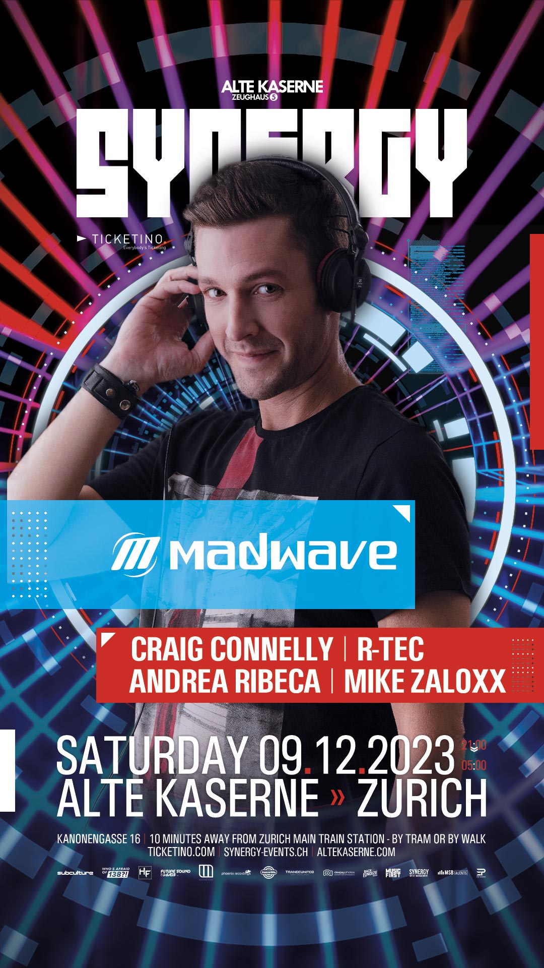 SYNERGY w/ Madwave @ Alte Kaserne, Zurich (09.12.2023)