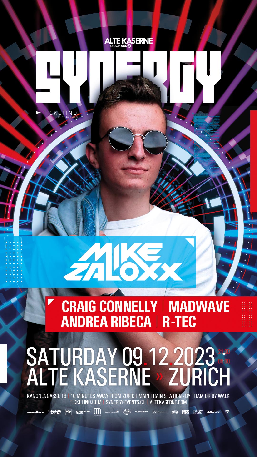SYNERGY w/ Mike Zaloxx @ Alte Kaserne, Zurich (09.12.2023)