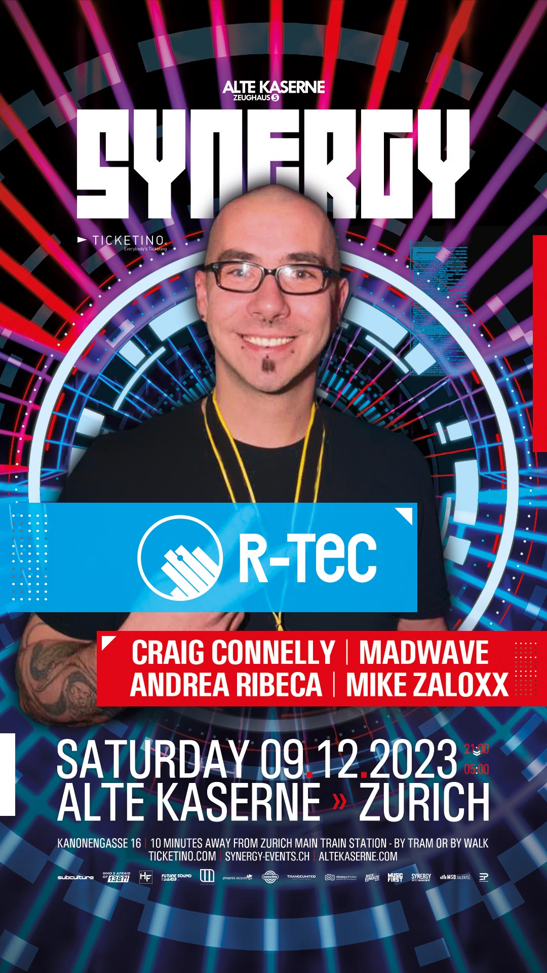 SYNERGY w/ R-TEC @ Alte Kaserne, Zurich (09.12.2023)