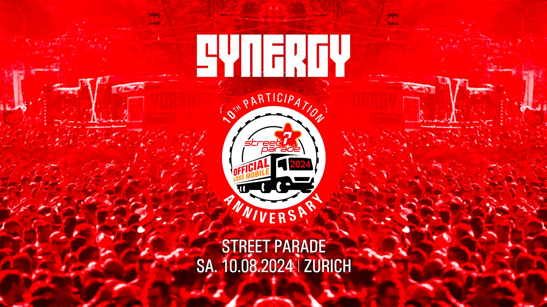 SYNERGY 'Love Mobile' @ Street Parade 2024, Zurich
