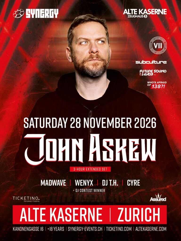 SYNERGY pres. JOHN ASKEW @ Alte Kaserne